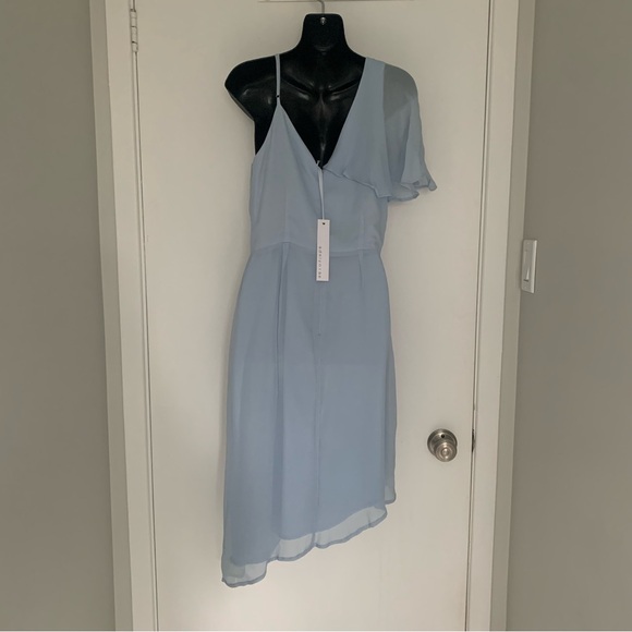 NWT Adelyn Rae Rita Asymmetrical Dress Baby blue - Picture 10 of 10